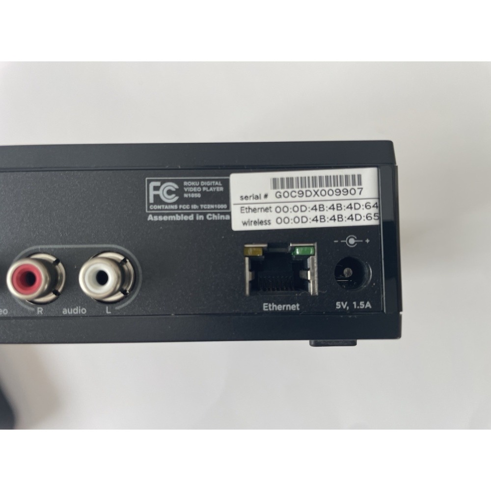 Roku N1050 Digital Media Streamer Video Player N 1050 W/ Remote *No power supply - Picture 9 of 10